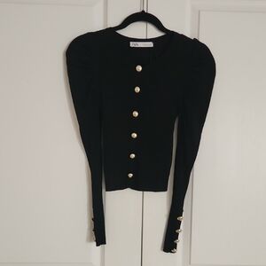 Zara Ribbed Cardigan